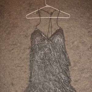 Sue Wong Silver Dress